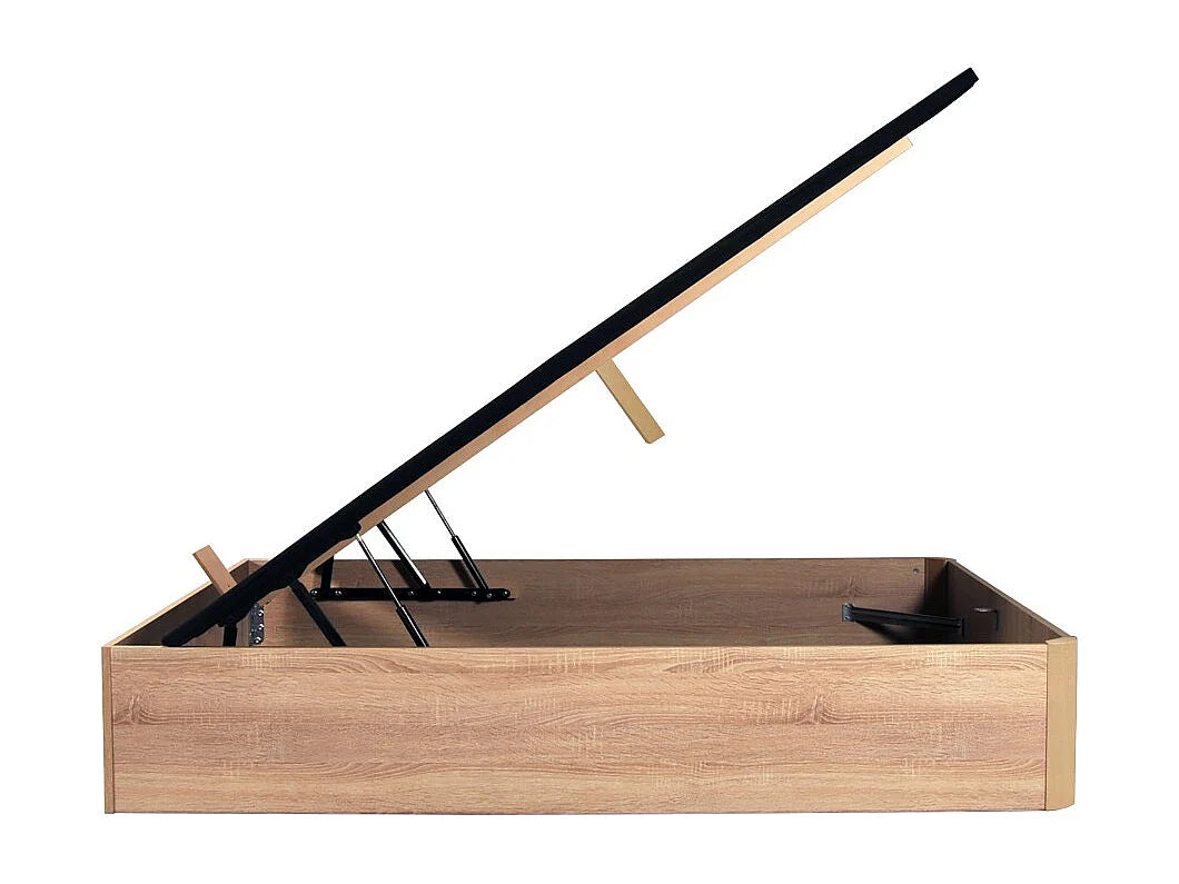 Lit Coffre 140x190 Bois Naturel clair — vue 7