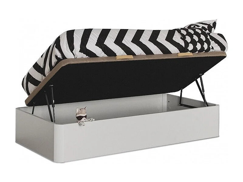 Lit Coffre 90x190 Bois Blanc