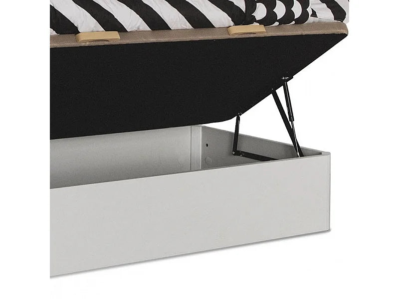 Lit Coffre 90x190 Bois Blanc — vue 3