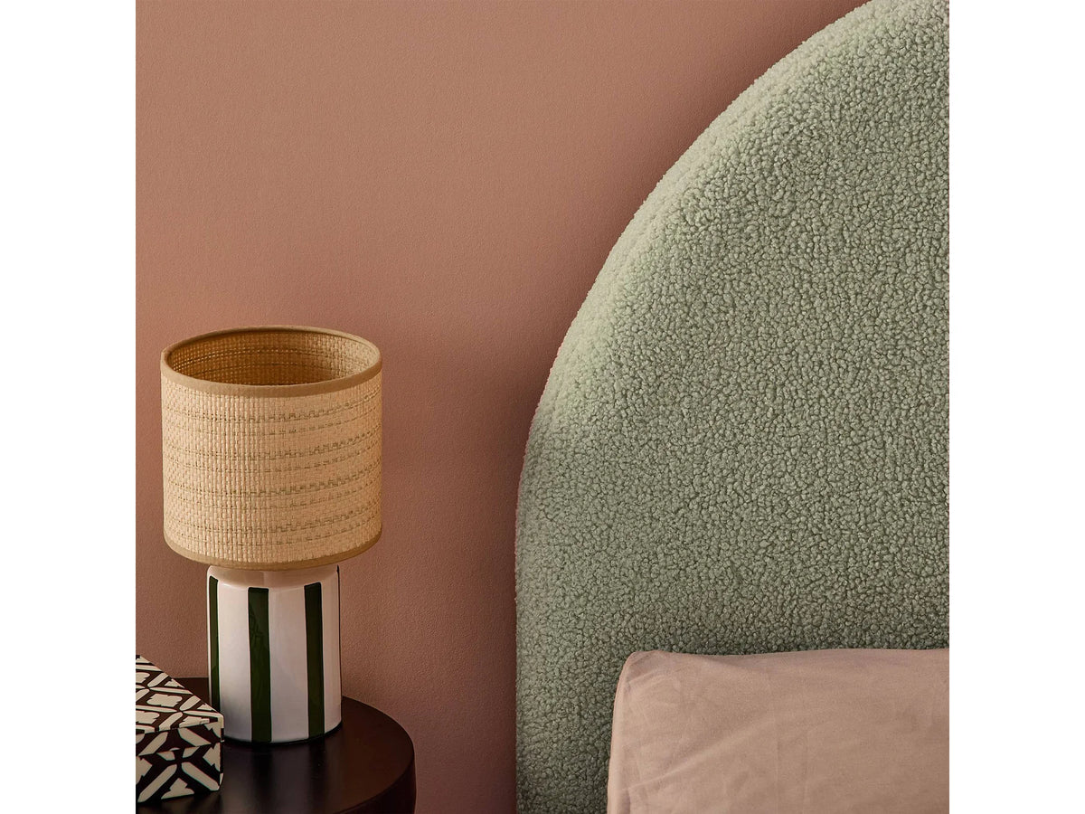 Lit Coffre 90x190 Tissu Bouclette Kaki — vue 6