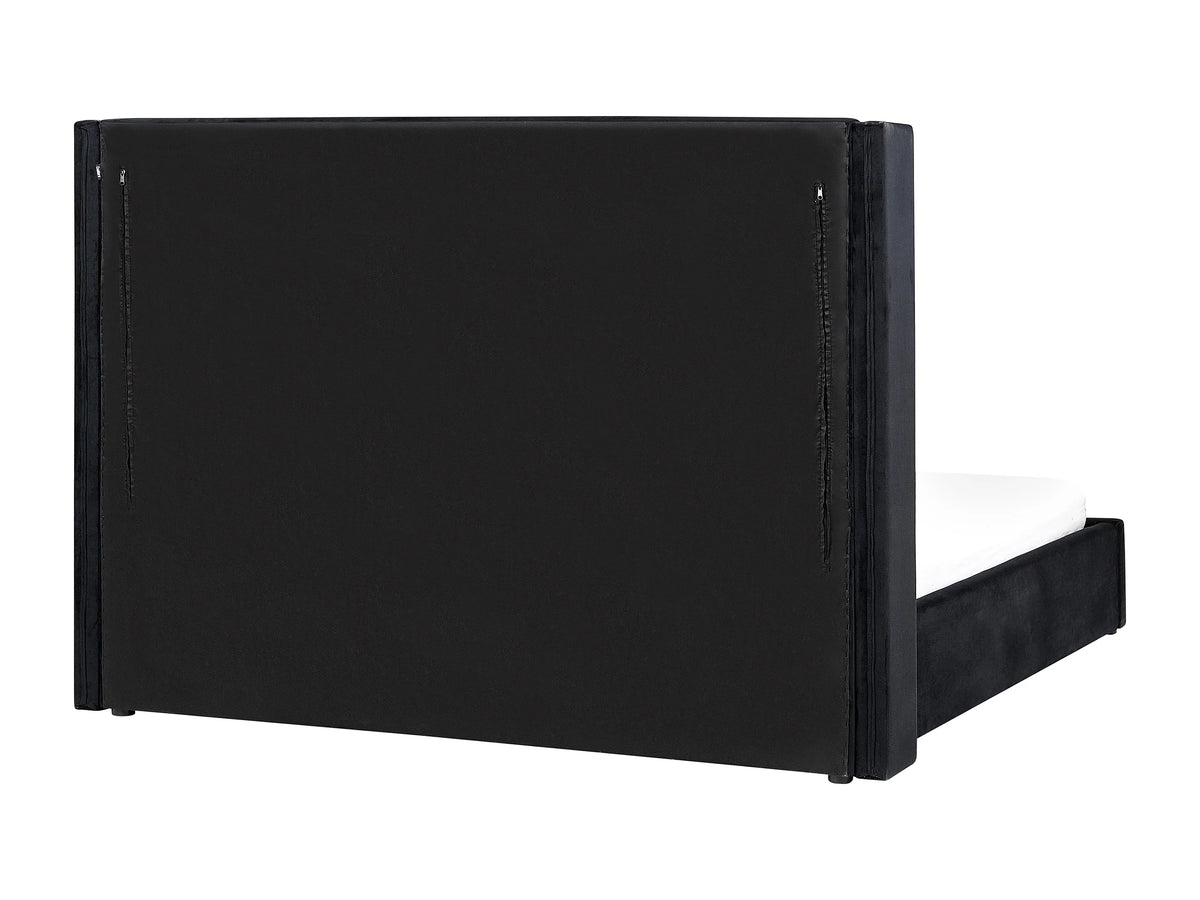 Lit Coffre 180x200 Velours Noir — vue 7