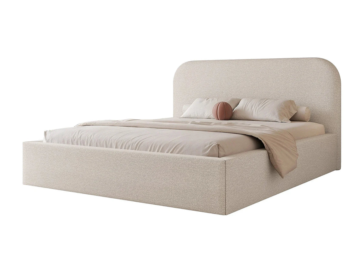 Lit Coffre 200x200 Bois Beige — vue 3