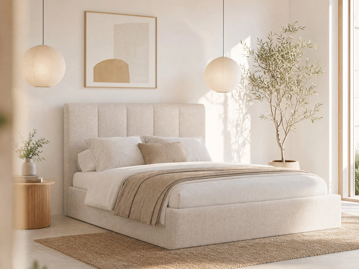 Lit Coffre 160x200 Bois Beige - KILACLO