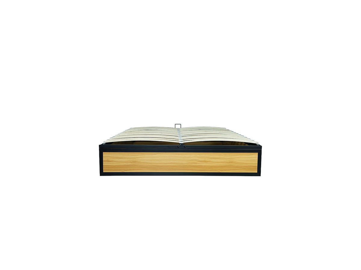 Lit Coffre 140x190 Métal Marron — vue 5
