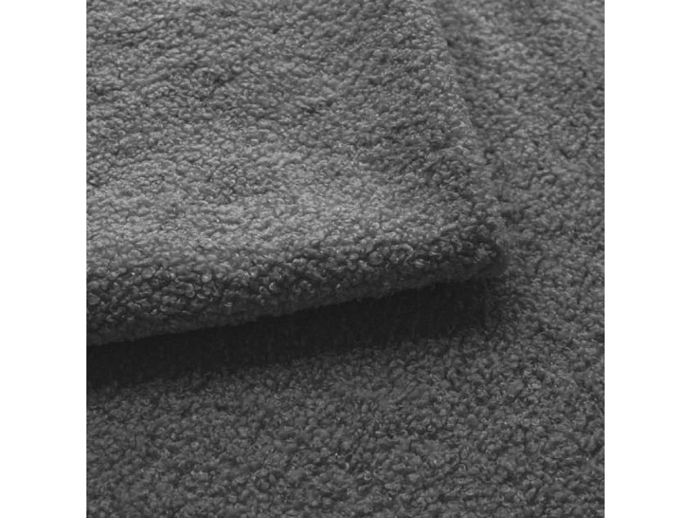 Lit Coffre 200x200 Tissu Bouclette Gris — vue 6