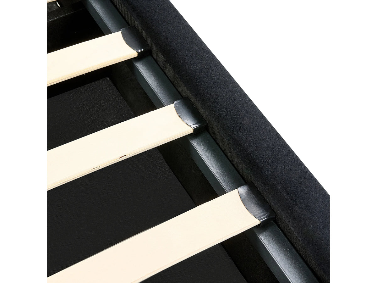 Lit Coffre 180x200 Velours Noir — vue 9